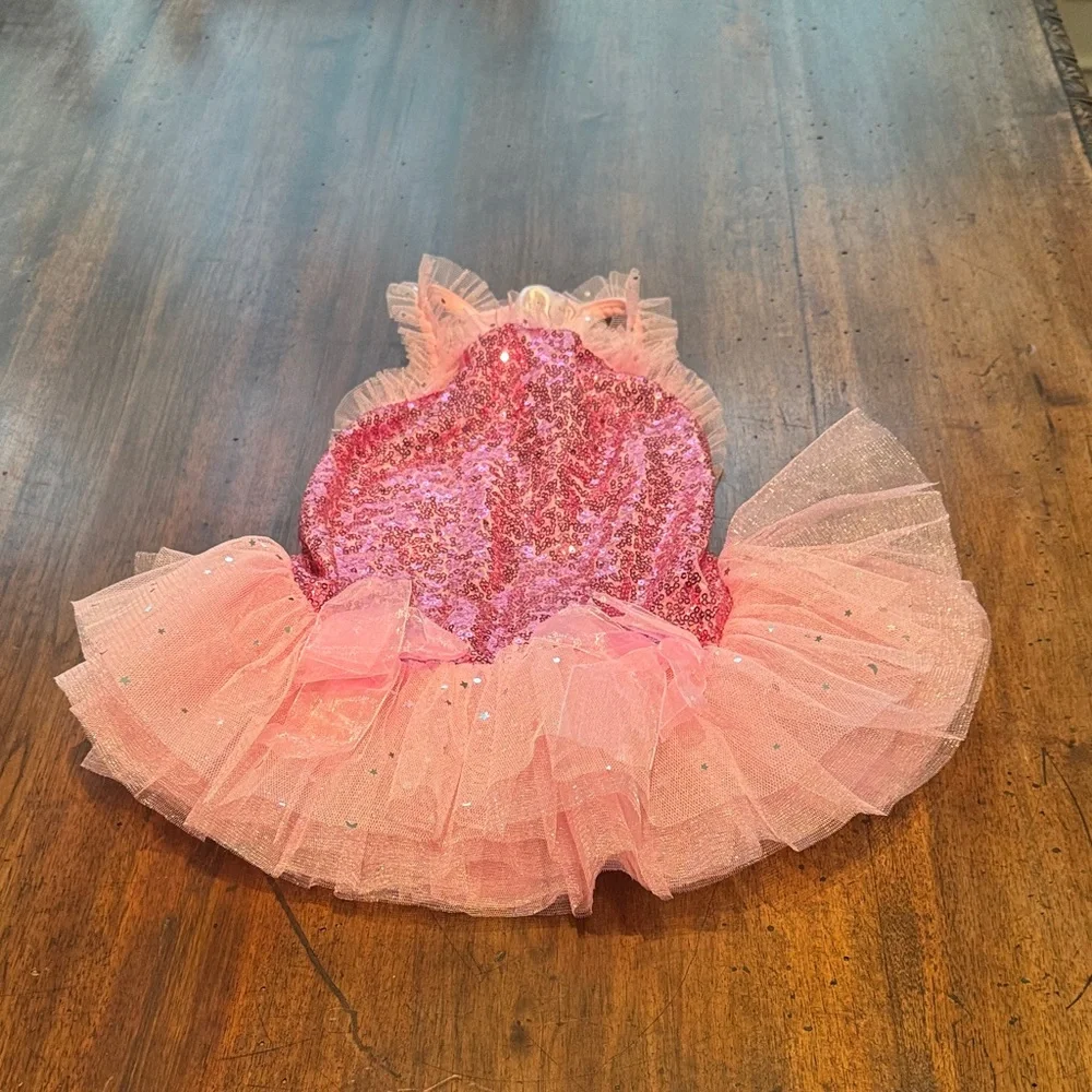 Sparkling Pink Dog Dress for Halloween